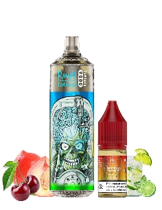 RandM Tornado 9000 Refillable Cherry Peach Lemonade + 10ml 20mg/ml Sel de Nicotine
