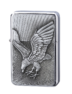 Briquet à Essence Eagle & Bike Eagle Silver
