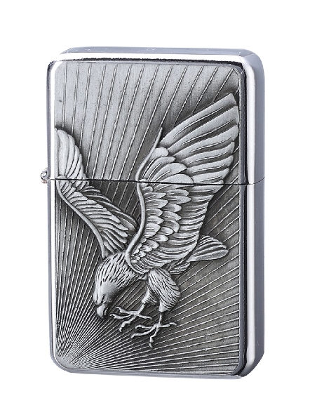 Briquet à Essence Eagle & Bike Eagle Silver
