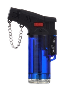 Briquet Blue Flame Transparent Bleu