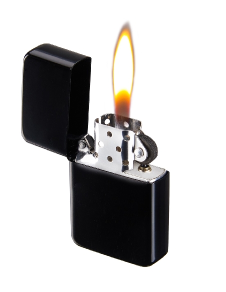 Briquet à Essence Antivent Noir