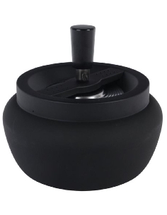 Cendrier Poussoir Noir Matt 11cm