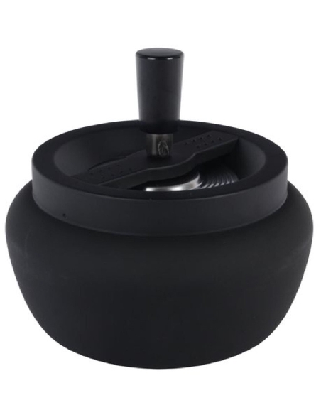 Cendrier Poussoir Noir Matt 11cm