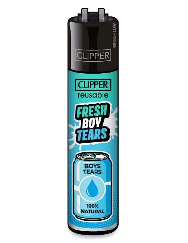 Clipper Girly Slogan Fresh Boy Tears