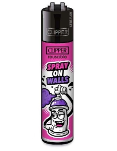 Clipper Slappy Slogan Spray on Wall