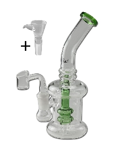 Bong Black Leaf Herbes + Huiles Vert 19.5cm