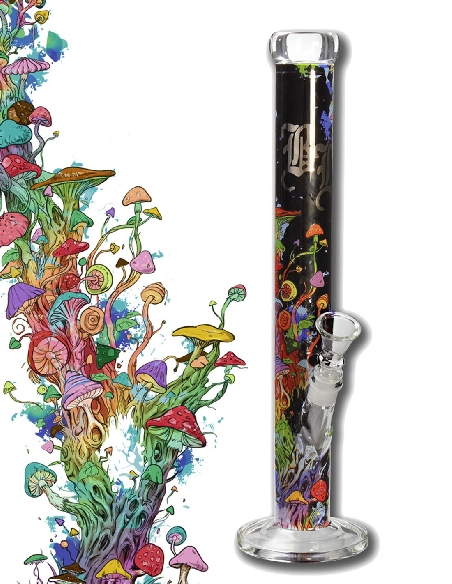 Bong Black Leaf Mushrooms Tree 45.5cm