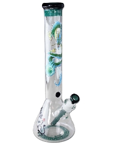 Bong Black Leaf Beaker Qinglong 40cm