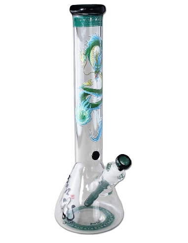 Bong Black Leaf Beaker Qinglong 40cm