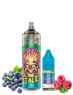 RandM Tornado 9000 Refillable Blueberry Raspberry + 10ml 20mg/ml Sel de Nicotine