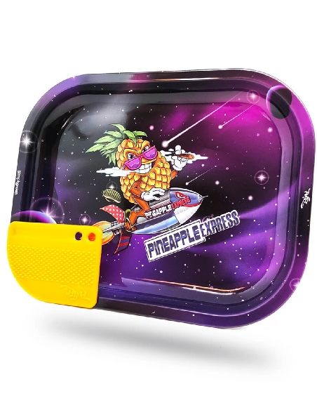 Plateau à Mix Superhigh Pineapple Express (avec Carte Grinder Magnétique) 18x14cm