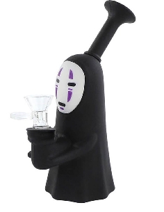 Bong en silicone Samouraï japonais Violet 15cm