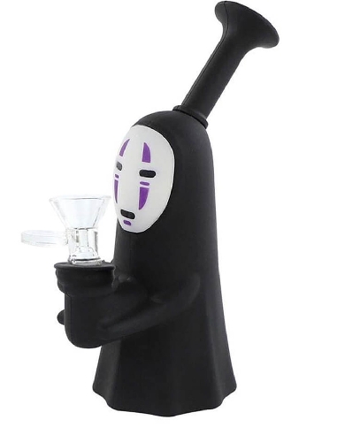 Bong en silicone Samouraï japonais Violet 15cm