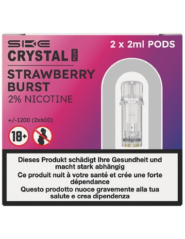 SKE Crystal Plus Pods Strawberry Burst 2ml