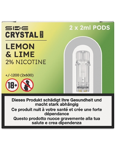 SKE Crystal Plus Pods Lemon Lime 2ml