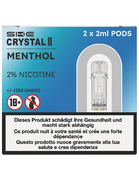 SKE Crystal Plus Pods Menthol 2ml