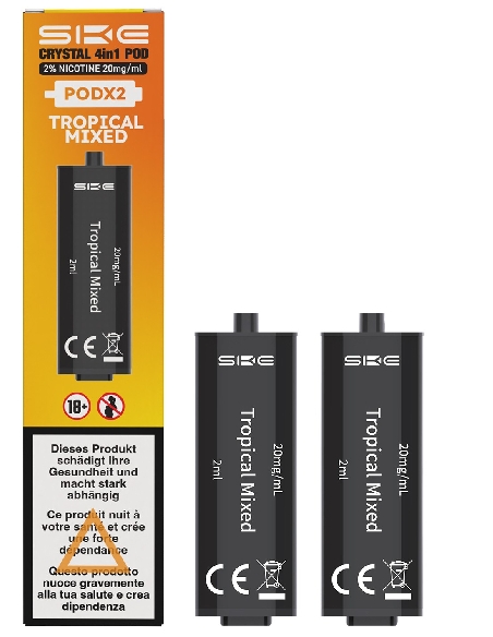 SKE Crystal 4&2 in 1 Pods Tropical Mix 2ml