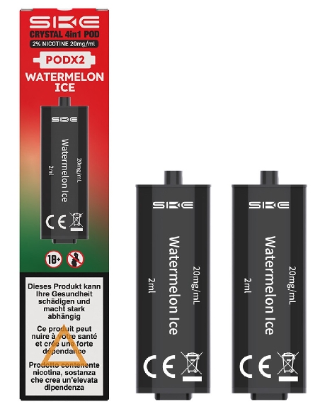 SKE Crystal 4&2 in 1 Pods Watermelon Ice 2ml