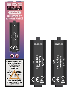 SKE Crystal 4&2 in 1 Pods Blueberry Raspberry 2ml