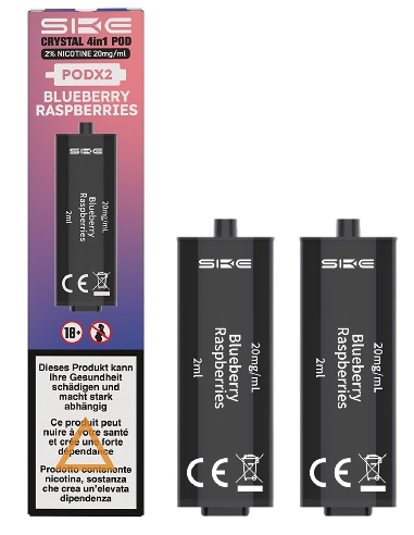 SKE Crystal 4&2 in 1 Pods Blueberry Raspberry 2ml