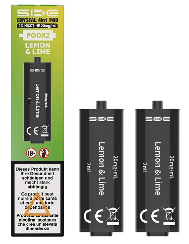 SKE Crystal 4&2 in 1 Pods Lemon Lime 2ml