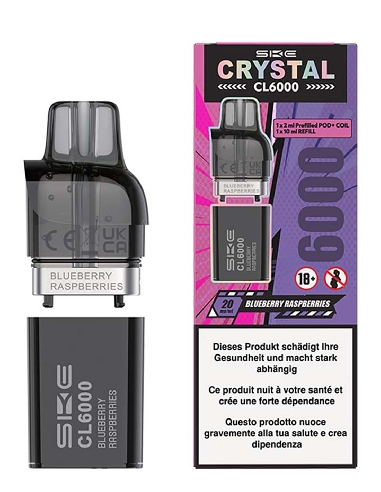 SKE Crystal CL6000 Refill Kit Blueberry Raspberry