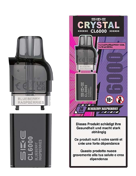SKE Crystal CL6000 Refill Kit Blueberry Raspberry