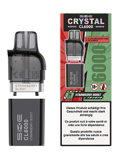 SKE Crystal CL6000 Refill Kit Strawberry Burst