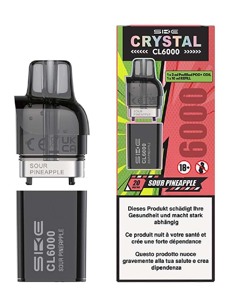 SKE Crystal CL6000 Refill Kit Sour Pineapple
