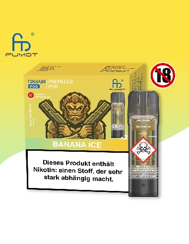 RandM Tornado Banana Ice Pods (2 pces)