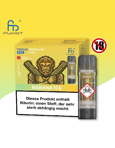 RandM Tornado Banana Ice Pods (2 pces)