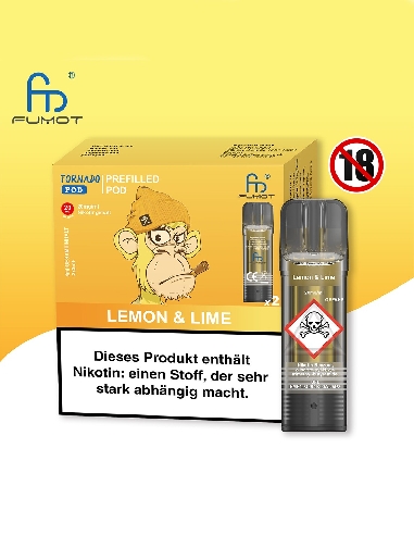 RandM Tornado Lemon Lime Pods (2 pces)