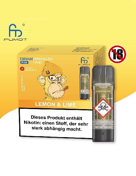 RandM Tornado Lemon Lime Pods (2 pces)