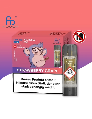 RandM Tornado Strawberry Grape Pods (2 Stk)