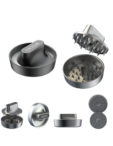 Grinder Groove Pivot 2 Parties Métal 60mm