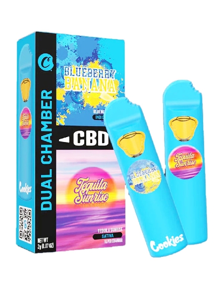 Cookies Dual CBD Blueberry Banana & Tequila Sunrise