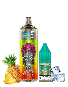 RandM Tornado 9000 Refillable Pineapple Ice + 10ml 20mg/ml Sel de Nicotine
