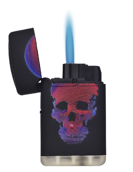 Briquet Jet Flame Skull