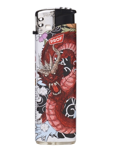 Briquet Electronique Dragon Rouge