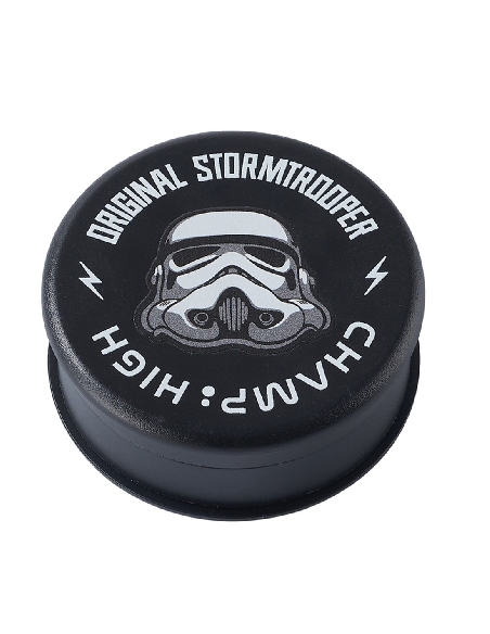 Grinder Plastique Casque Storm Trooper Noir 3 parties 60mm