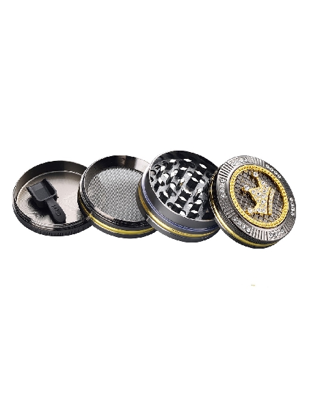 Grinder Métal 4 Parties Bling Bling Crown 50mm