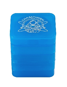 Grinder Plastique Carré Bleu 4 parties 40mm