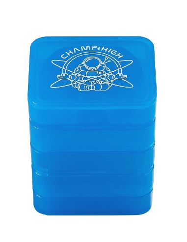 Grinder Plastique Carré Bleu 4 parties 40mm