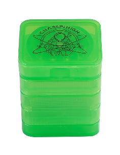 Grinder Plastique Carré Vert 4 parties 40mm