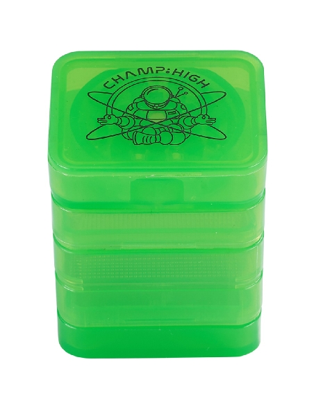 Grinder Plastique Carré Vert 4 parties 40mm
