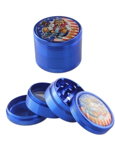 Grinder Black Leaf 4 Parties CanninFornia 50mm