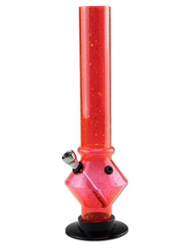 Bong Acryl Transparent Rouge 30cm