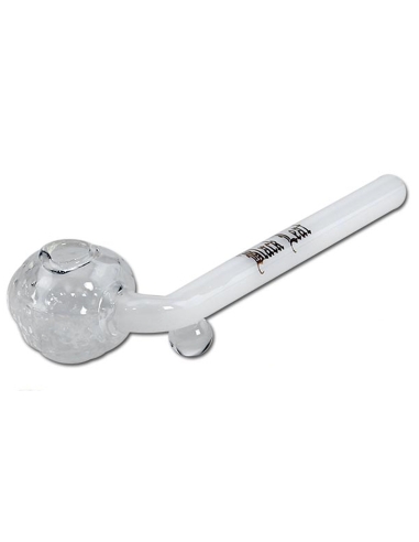 Pipe Black Leaf Oil Coudée Blanche 12cm