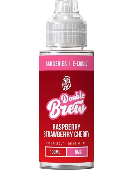 Double Brew Raspberry Strawberry Cherry Shortfill 100ml (120ml)