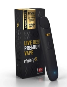 Eighty8 Vape CBD 92% Live Resin Banana Runtz 0.5ml